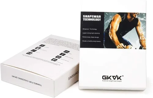 Vista 7 de GKVK Mens adelgazar cuerpo Shaper chaleco camisa Abdomen Slim