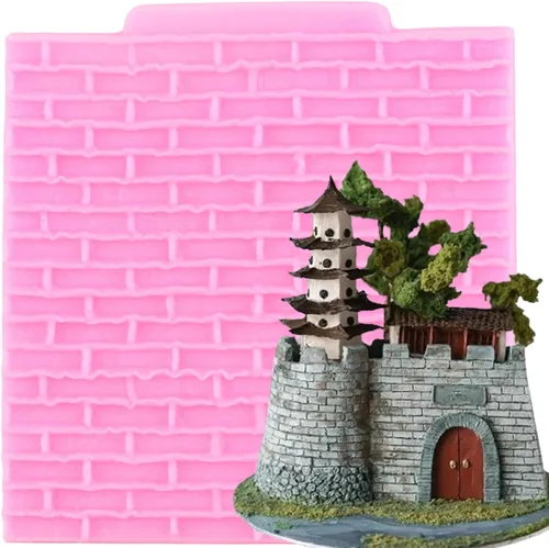 Vista 10 de Moldes de silicona para corteza de árbol de grano de madera, textura de corteza de árbol, molde de fondant para decoración de tartas, decoración