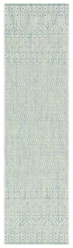 Vista 16 de SAFAVIEH Alfombra lavable al aire libre, colección Courtyard - 2'3" x 5', gris y negro, no desprende pelusa y fácil limpieza, ideal para patio