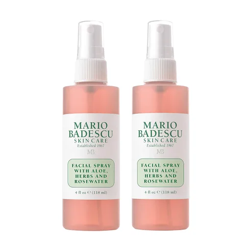 Vista 26 de Mario Badescu Espray facial con aloe, hierbas y agua de rosas para todo tipo de piel, bruma facial que hidrata, rejuvenece y aclara