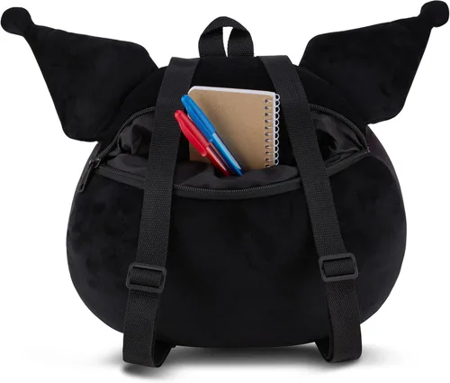 Vista 7 de SANRIO Hello Kitty Squishee Mochila de almohada - Hello Kitty, My Melody, Kuromi - Mochila de almohada súper suave Squishee Cloud, Negro -, Mochilas