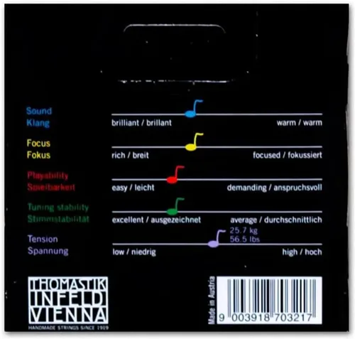Vista 2 de Thomastik-Infeld Peter Infeld - Juego de viola, escala 4/4, n.º PI200