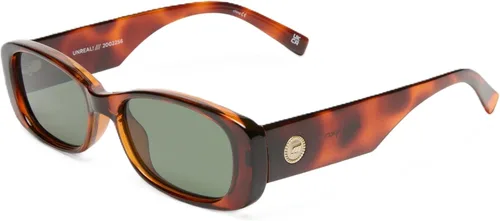 Vista 8 de Le Specs Unreal! - Gafas de sol rectangulares, unisex, estilo clásico 'Everyday' Café con leche