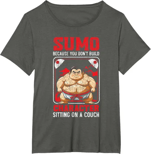 Vista 12 de Sumo Wrestler - Camiseta de lucha libre japonesa de lucha libre de sumo, Negro