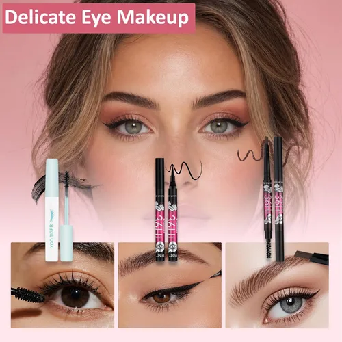 Vista 6 de Kit de maquillaje todo en uno para adolescentes, juego de regalo de maquillaje para mujeres, caja de regalo para las fiestas, paquete esencial
