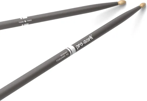 Vista 20 de Promark American Hickory Classic 5A - Baquetas de nogal americano, punta de bellota, azul - Par individual