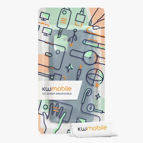 Vista 6 de kwmobile Funda compatible con Samsung Galaxy Note 10 Lite - Funda protectora de silicona TPU suave y delgada - Pizarra oscura Dark Slate