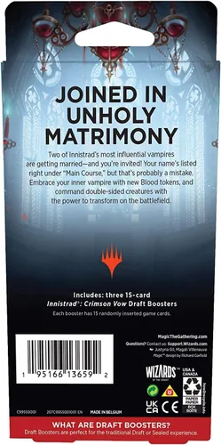 Vista 4 de Magic The Gathering Innistrad: Crimson Vow 3-Booster Draft Pack 45 cartas mágicas