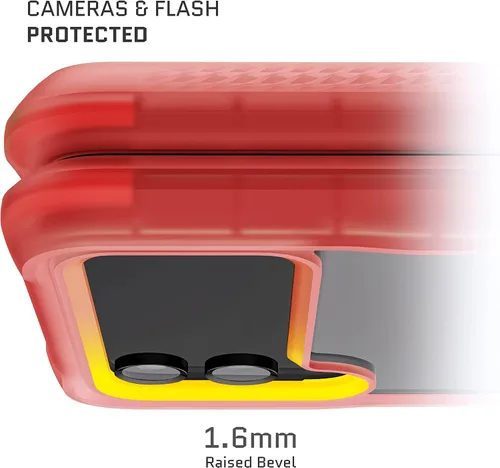 Vista 3 de Ghostek COVERT - Funda rosa para Galaxy Z Flip 4 para mujeres y niñas, protección completa de bisagra y parte trasera transparente, duradera