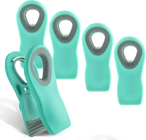 Vista 26 de COOK WITH COLOR Clips para bolsas de chips con imán para almacenamiento de alimentos con agarre hermético para bolsas de pan, bolsas de aperitivos