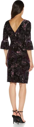 Vista 2 de Adrianna Papell Vaina de terciopelo estampado para mujer