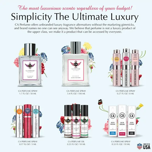 Vista 7 de CA Perfume Impresión de pimienta rosa y pomelo para mujeres y hombres réplica fragancia Dupes Eau de Parfum botella en espray 1.7 Fl Oz/1.7 fl oz-X1