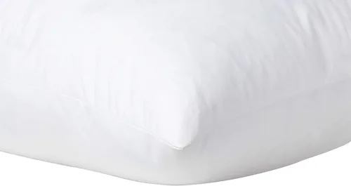 Vista 3 de L' COZEE Almohadas de plumas y plumón de ganso blanco, almohadas decorativas de relleno con funda de algodón 100% para personas que duermen firmes