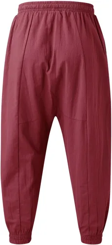 Vista 26 de Pantalones deportivos para hombre, pantalones de otoño e invierno y sólidos para hombres y hombres, cómodos con múltiples bolsillos