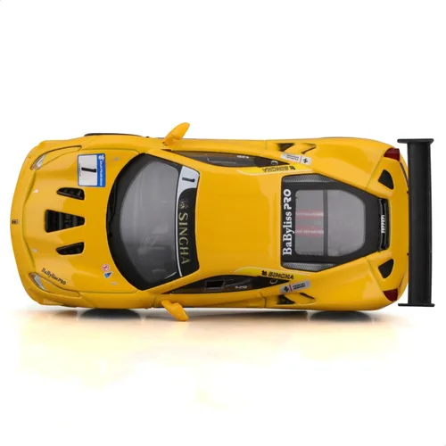 Vista 7 de Bburago B18-36306 43 Ferrari Racing 488 Challenge, Amarillo #1