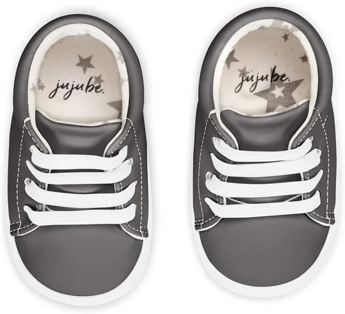 Vista 5 de JuJuBe Sneakers for Babies & Infants, Slip On Elastic Lace Sneaker, Machine Washable Stain Resistant Vegan Leather Baby Shoes with Soft Sole, Baby