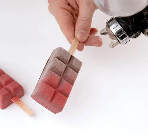 Vista 4 de Silikomart Molde de silicona para barra de helado, juego de 2, Chocostick