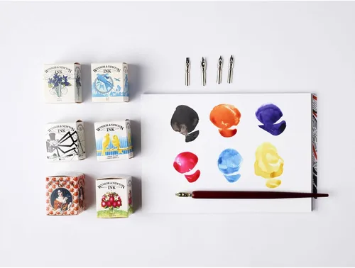 Vista 2 de Winsor & Newton tinta para dibujar - Pack de colección Henry