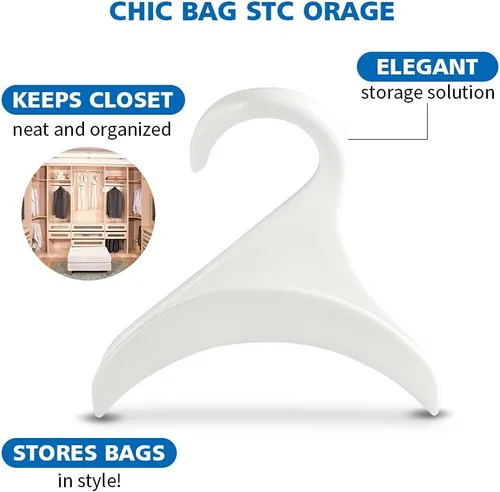 Vista 3 de Percha para colgar bolsos, organizador para colgar bolsos, organizador para colgar en el armario, para guardar y organizar bolsos, mochilas