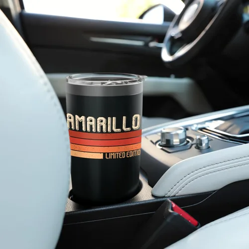 Vista 6 de AMARILLO Name Personalized Idea Men Retro Vintage AMARILLO Stainless Steel Insulated Tumbler