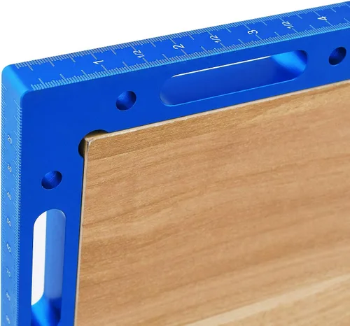 Vista 6 de Mocoum Aleación de aluminio de 90 grados cuadrados de posicionamiento de 4.7 x 4.7 pulgadas (4.7 x 4.7 in), abrazaderas de ángulo recto, herramienta