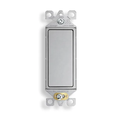 Vista 12 de Elegrp Interruptor de luz, 3 vías, 15 amperios, 120-277 voltios, reemplazo de pared de paleta basculante, corriente alterna, autopuesta a tierra
