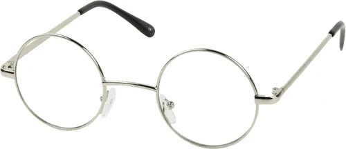 Vista 2 de ShadyVEU Gafas de sol redondas de metal pequeño con lente transparente UV400 de círculos retro de los años 80