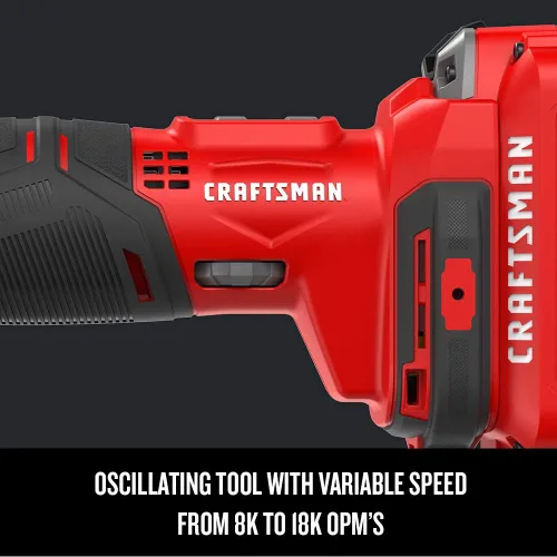 Vista 4 de CRAFTSMAN Herramienta oscilante V20* inalámbrica, solo herramienta (CMCE500B)