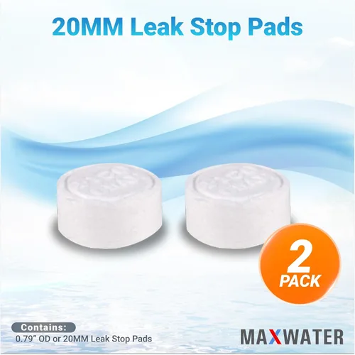 Vista 2 de Max Water Almohadillas de repuesto para detectores automáticos de fugas en sistemas de filtración de agua de ósmosis inversa debajo del fregadero
