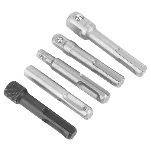 Vista 8 de Adaptador de enchufe de acero SDS Plus de 3 piezas, accesorios de herramientas eléctricas de extensión hexagonal de enchufe SDS de 2 piezas