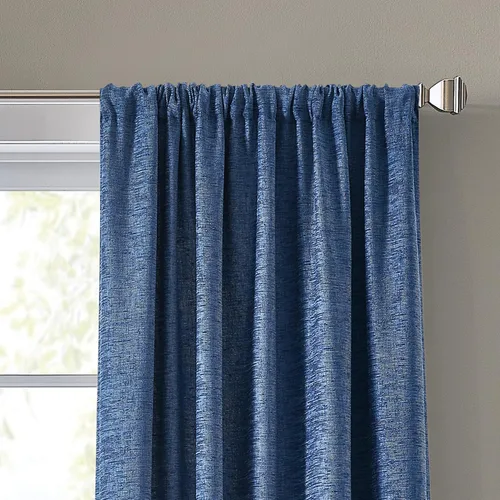 Vista 2 de DKNY Boucle - Cortinas de felpilla con forro para oscurecer la habitación para sala de estar, par de paneles con bolsillo para barra, 84 pulgadas
