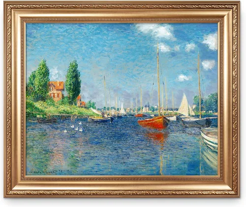 Vista 63 de A&T ARTWORK Antibes Seen from The Salis Gardens de Claude Monet Las Obras de Arte Clásico Mundial Reproducciones, Impresiones de Arte en Lienzo