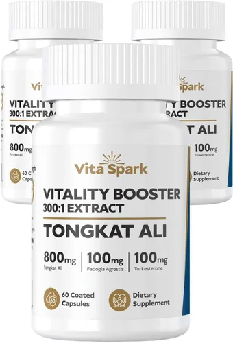 Vista 9 de Tongkat Ali para hombres – Longjack con Fadogia Agrestis y Turkesterone, suplemento certificado por terceros para entrenamiento de rendimiento
