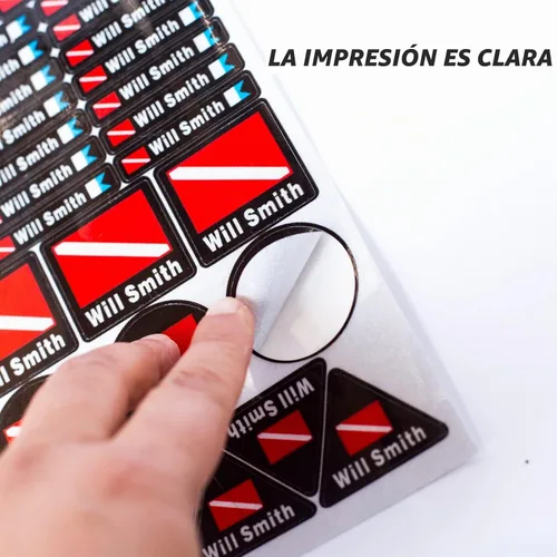 Vista 4 de 3M - Lámina adhesiva reflectante impermeable personalizada para equipo de buceo, deportes acuáticos, necesidad de accesorios de buceo