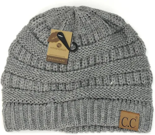 Vista 302 de C.C Trendy Warm Chunky Soft Stretch Cable Knit Beanie