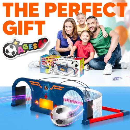 Vista 6 de Soccer Arcade - Juego de balón de fútbol interactivo para entrenamiento Diversión familiar juguetes de juego deportivo interior para fiestas