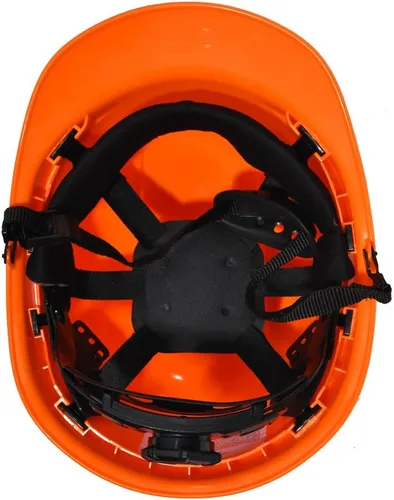 Vista 3 de Casco de seguridad personalizado para construcción Casco de trabajo de seguridad con suspensión de trinquete ajustable de ala completa con carcasa