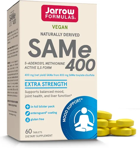 Vista 12 de Jarrow Formulas SAM-e 0.007 oz Suplemento dietario en cápsulas, SAM400, 1, 1