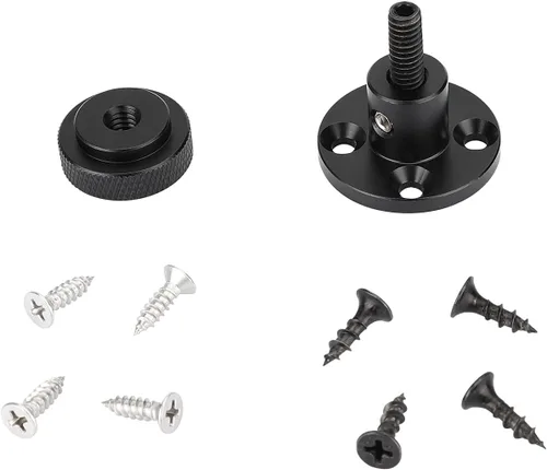Vista 5 de CAMVATE 1/4"-20 - Soporte de tornillo de rosca macho con montaje en pared/mesa de forma redonda