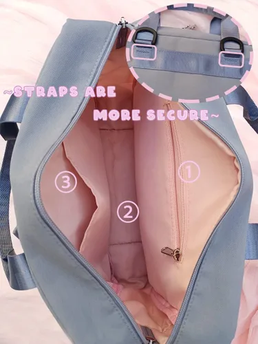 Vista 6 de Ita Bag - Bolsa japonesa para uniforme JK de 3 vías, bolso de anime Kawaii