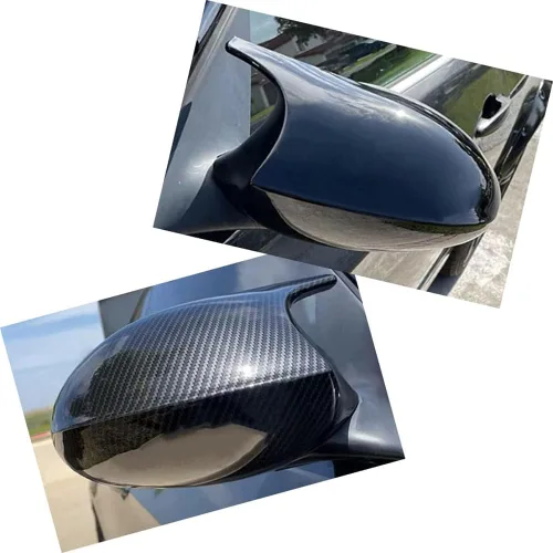 Vista 3 de Cubiertas de tapa de espejo de puerta lateral compatibles con BMW E87 2004-2006, E81 2005-2009, E82 E88 2007-2009, E90 E91 2005-2007, E92 E93