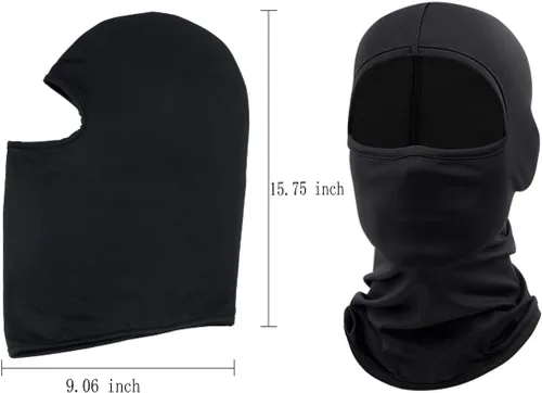 Vista 3 de 2 máscaras de esquí, pasamontañas para hombres y mujeres, para esquí, snowboard, fútbol, correr, equitación, motocicleta y protección UV