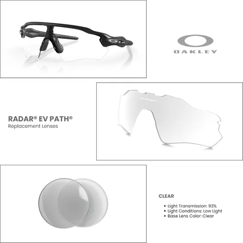 Vista 3 de Oakley Original Radar EV Path OO9208 PRIZM Replacement Lenses For Men For Women+ Bundle Microfiber Pouch -FRAMES NOT INCLUDED