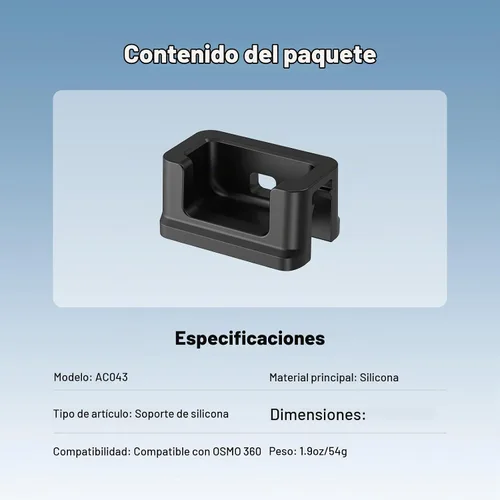 Vista 7 de NEEWER Base de silicona para Osmo 360, antideslizante, suave, estable, antiarañazos, soporte de escritorio, accesorio vertical compatible