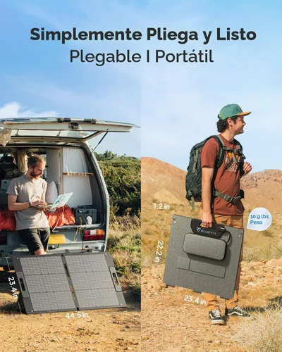 Vista 4 de Generador solar BLUETTI Elite 30 V2 con panel solar de 100W incluido 288Wh