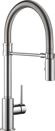 Vista 11 de Delta Faucet Trinsic Pro - Grifo de cocina de estilo comercial, grifos de cocina con rociador desplegable, grifo de fregadero de cocina, grifo