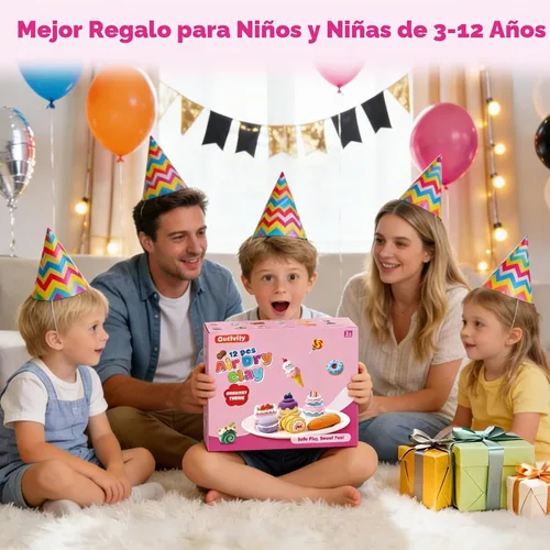 Vista 8 de Kit de arcilla seca al aire para niños, juego de manualidades
