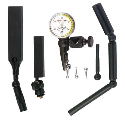 Vista 13 de Indicador de prueba de dial con accesorios Starrett Last Word, pulgadas, Blanco, 1
