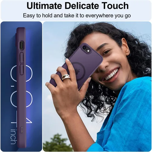 Vista 382 de MOCCA - Funda magnética resistente para iPhone XR de 6.1 pulgadas, compatible con MagSafe, funda con protección contra caídas de grado militar