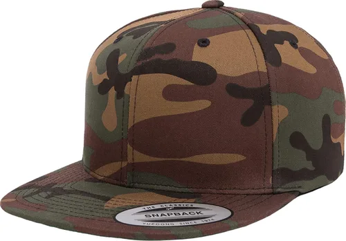 Vista 19 de Yupoong Visera plana estructurada de 6 paneles Classic Snapback (6089)